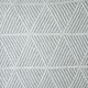 image 2 of Geo Diamond Collection Recycled Cotton Throw in Silver (70" x 100") Grey | Grey