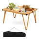 image 1 of COSTWAY Folding Camping Table Picnic Table w/ Storage Bag N/A