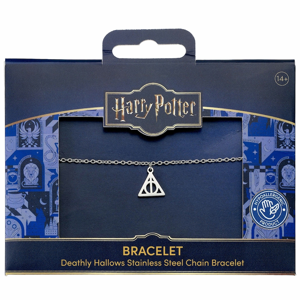 image 1 of Harry Potter Deathly Hallows Stainless Steel Chain Bracelet