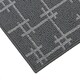 image 2 of JVL Vector Machine Washable Latex Backed Runner Doormat, 57x150cm, Grey