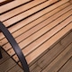 image 4 of Garden Vida 3 Seater Slatted Garden Bench Outdoor Patio Seating
