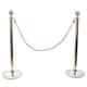 image 1 of 2 Prestige Chrome Poles With 1 Pink Braided Rope