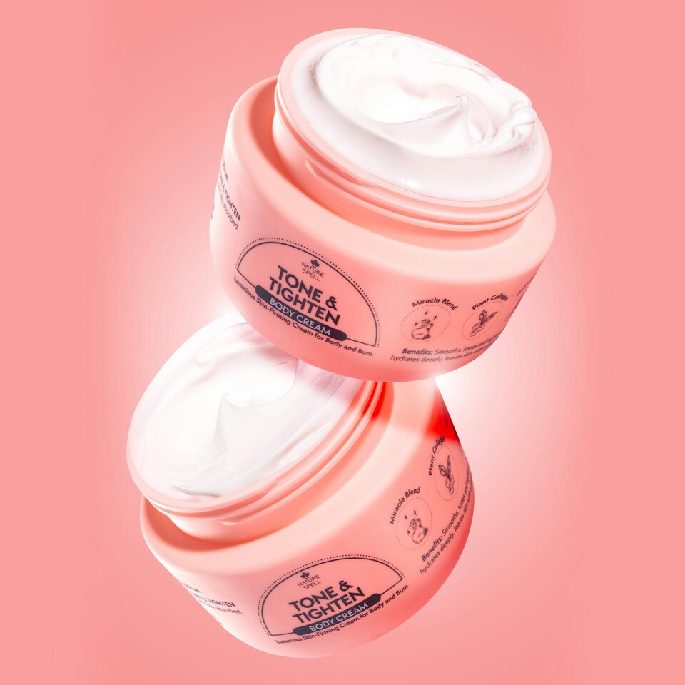 image 1 of Nature Spell Tone & Tighten Skin-Firming Body Cream for Body and Bum