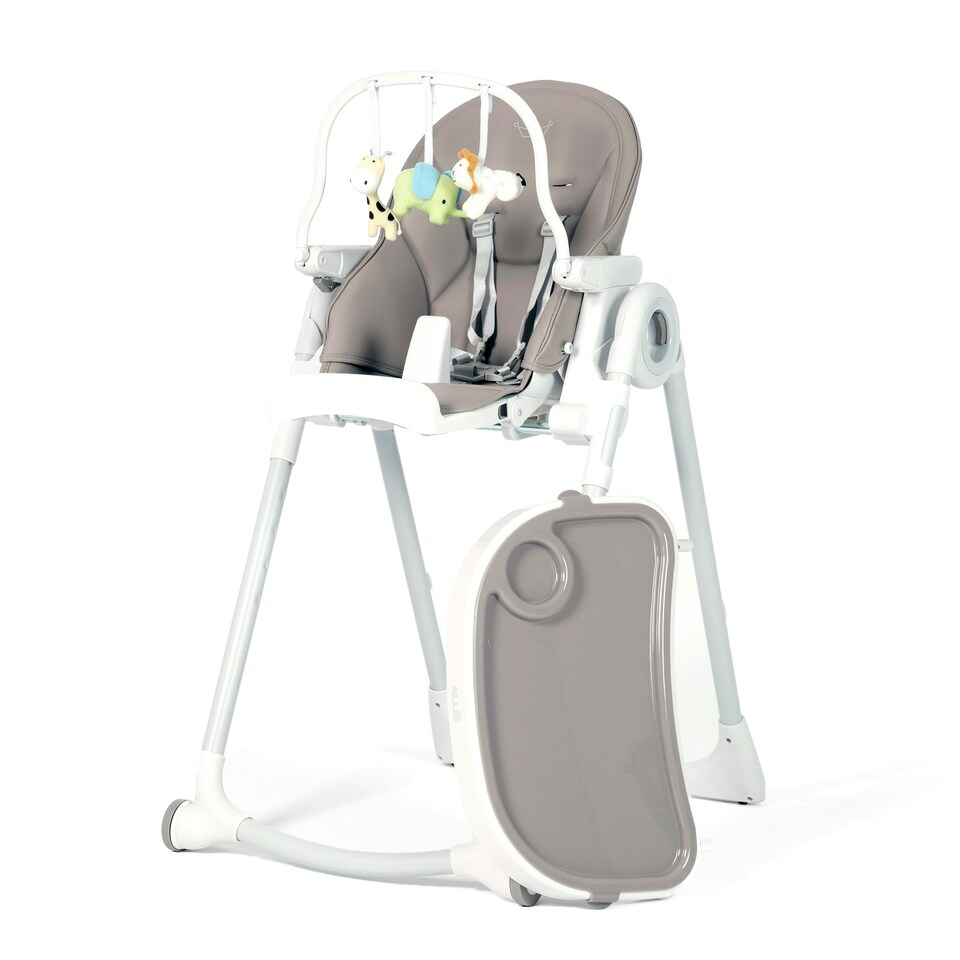 image 1 of Allis Baby Lola 2-in-1 Highchair Feeding Chair - Grey