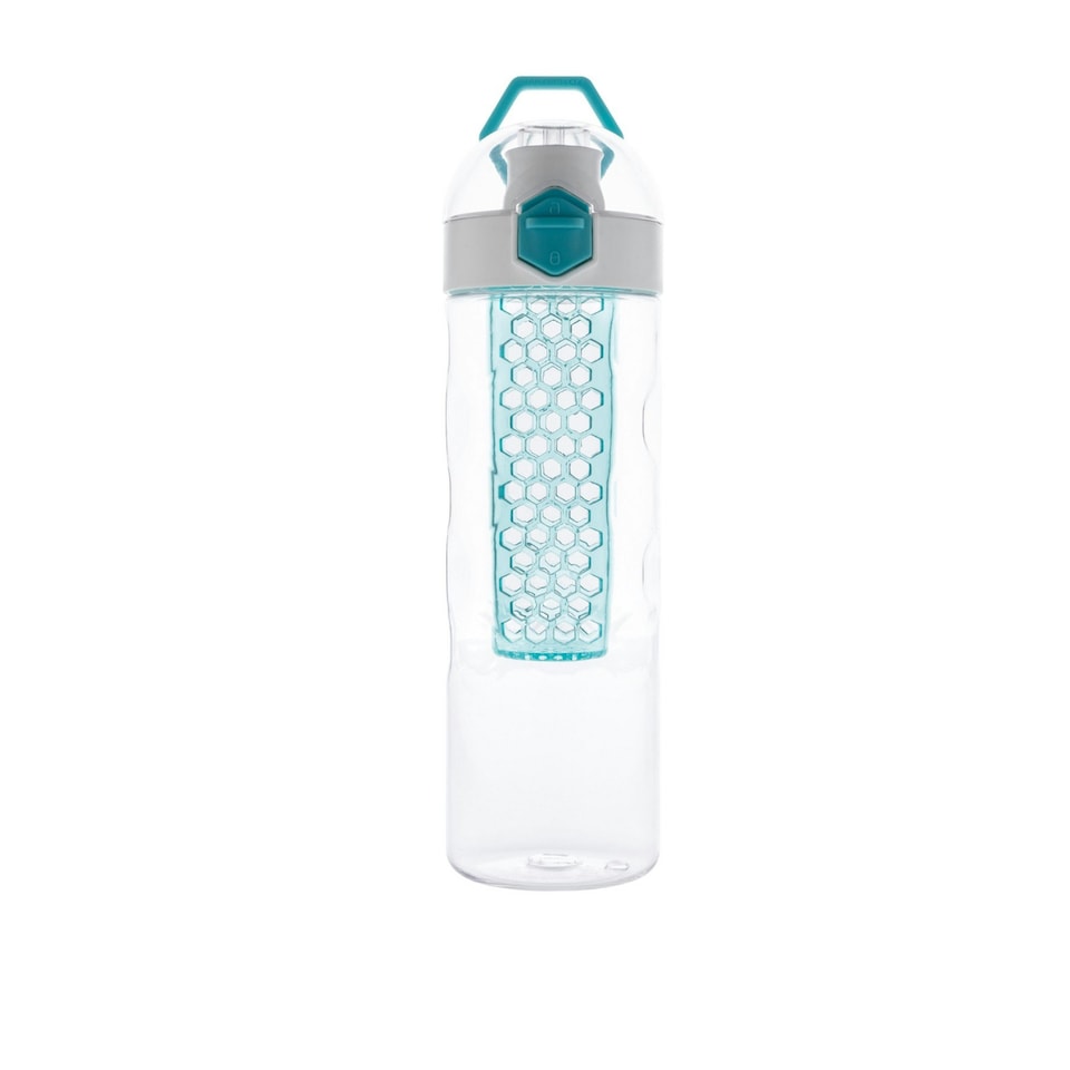 image 1 of XD Xclusive Honeycomb Leakproof 700ml Infuser Bottle - Turquoise - One Size Blue | One Size