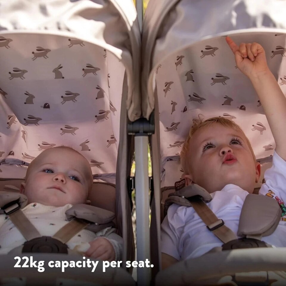 image 1 of Cosatto Yo Double Pushchair Twin Stroller Birth to 22kg