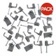 image 2 of SupaLec Flat Cable Clips (Pack of 20) - Grey - 9mm