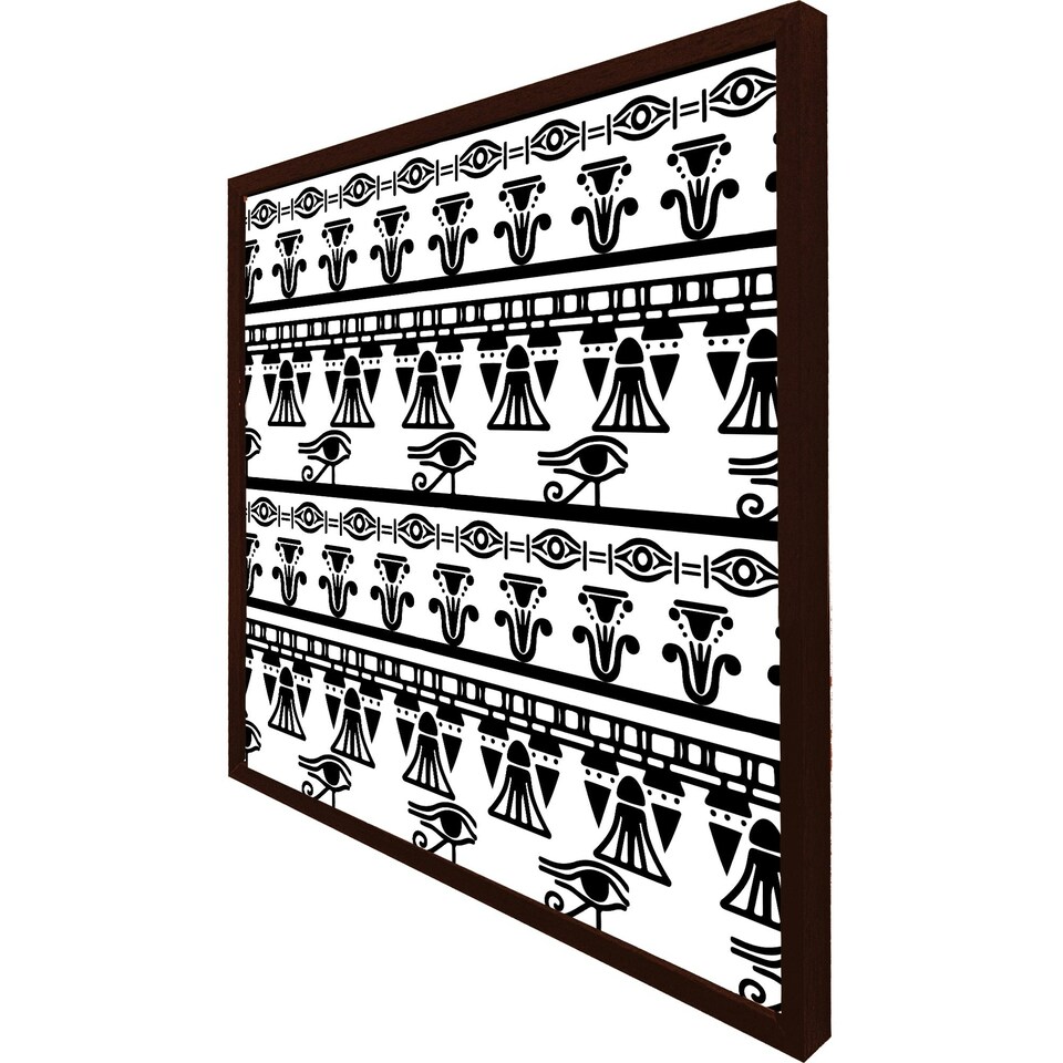 image 1 of Egyptian eye of horus heiroglyphs (Picture Frame) Grey | XL