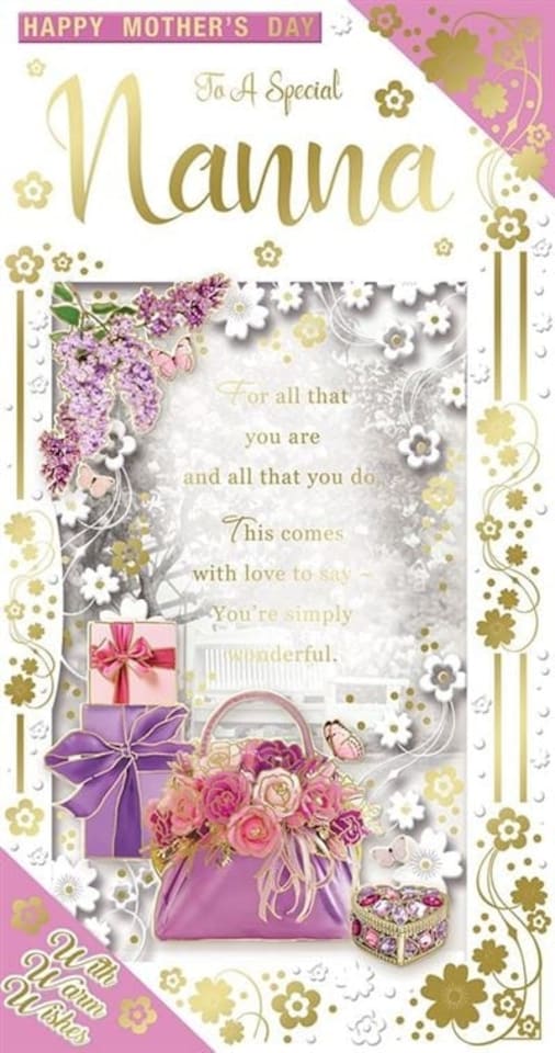 image 1 of To A Special Nanna Sentimental Verse Mother's Day Card