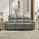 image 3 of Electric Recliner Fabric Sofa Set With 2-Seater And 3-Seater Sofa In Light Grey