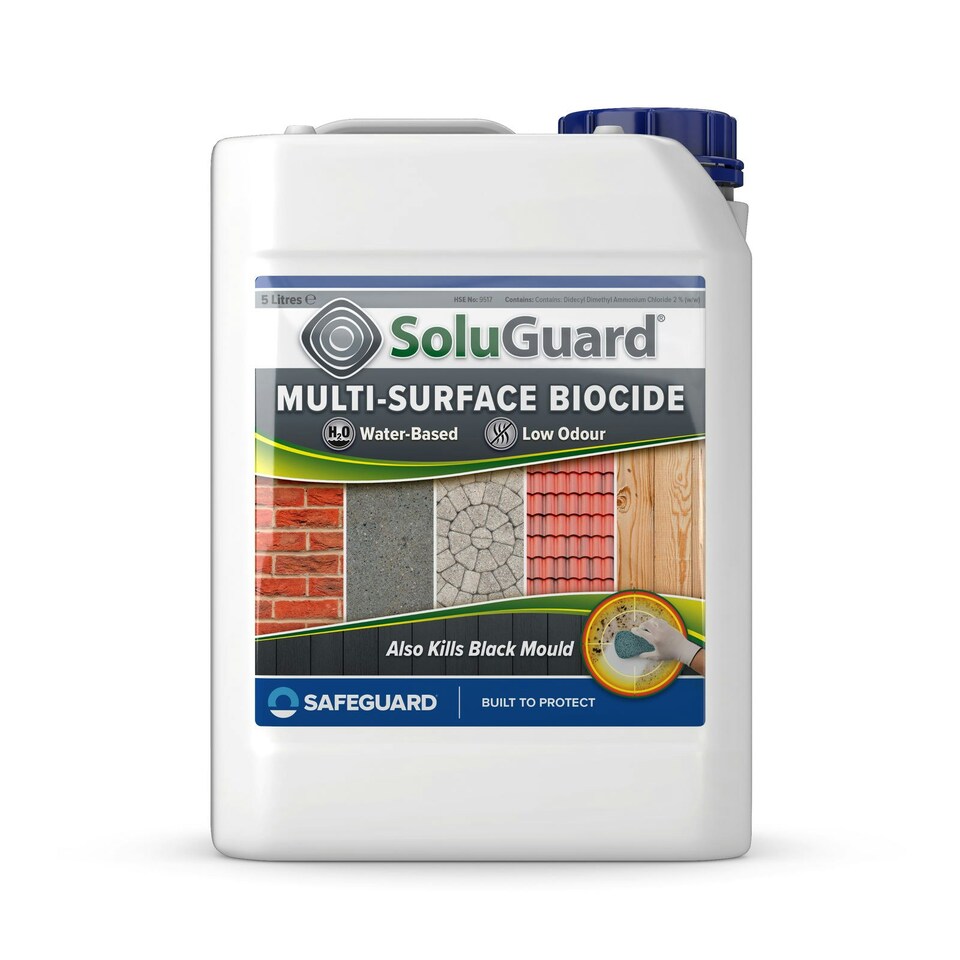 image 1 of Soluguard Multi Surface Biocide (8 x 5L) - Ready For Use Against Fungi, Mould, and Algae