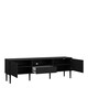 image 5 of Media TV Unit with 2 Doors 1 Drawer in Black