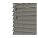 image 1 of 240cm Smooth Grey Faux Wood Venetian Blinds with String (120cm Drop) | Grey | Grey