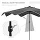 image 6 of Outsunny Garden Parasol Umbrella with LED Lights and Tilt, Table Umbrella
