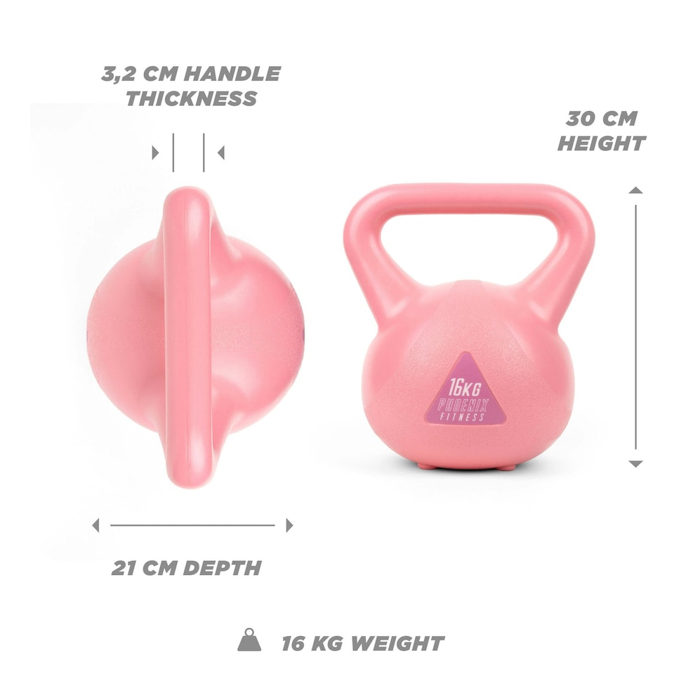 image 1 of Phoenix Fitness Pink Kettlebell 16KG