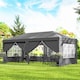 image 8 of Outsunny 3 x 6m Pop Up Gazebo Height Adjustable Party Tent w/ Storage Bag Grey | Grey | Grey | 585 x 295 x 270 cm