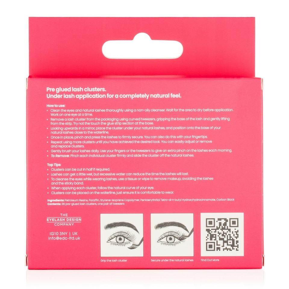 image 1 of Lash FX Press & Go Pre-Glued Cluster Lashes - Vienna: Sleek and defined