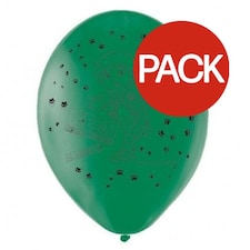 Go Diego Go Latex Balloons (Pack of 6) - Green/Black - One Size