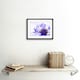 image 2 of Purple Flower Vibrant 9x7" Black Framed Wall Art Print