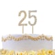 image 1 of Cake Topper Number 25 - Gold Diamond Gold