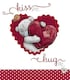 image 1 of Kiss Me Hug Me Bear Hugging Heart - Valentines Day Card Tatty Teddy