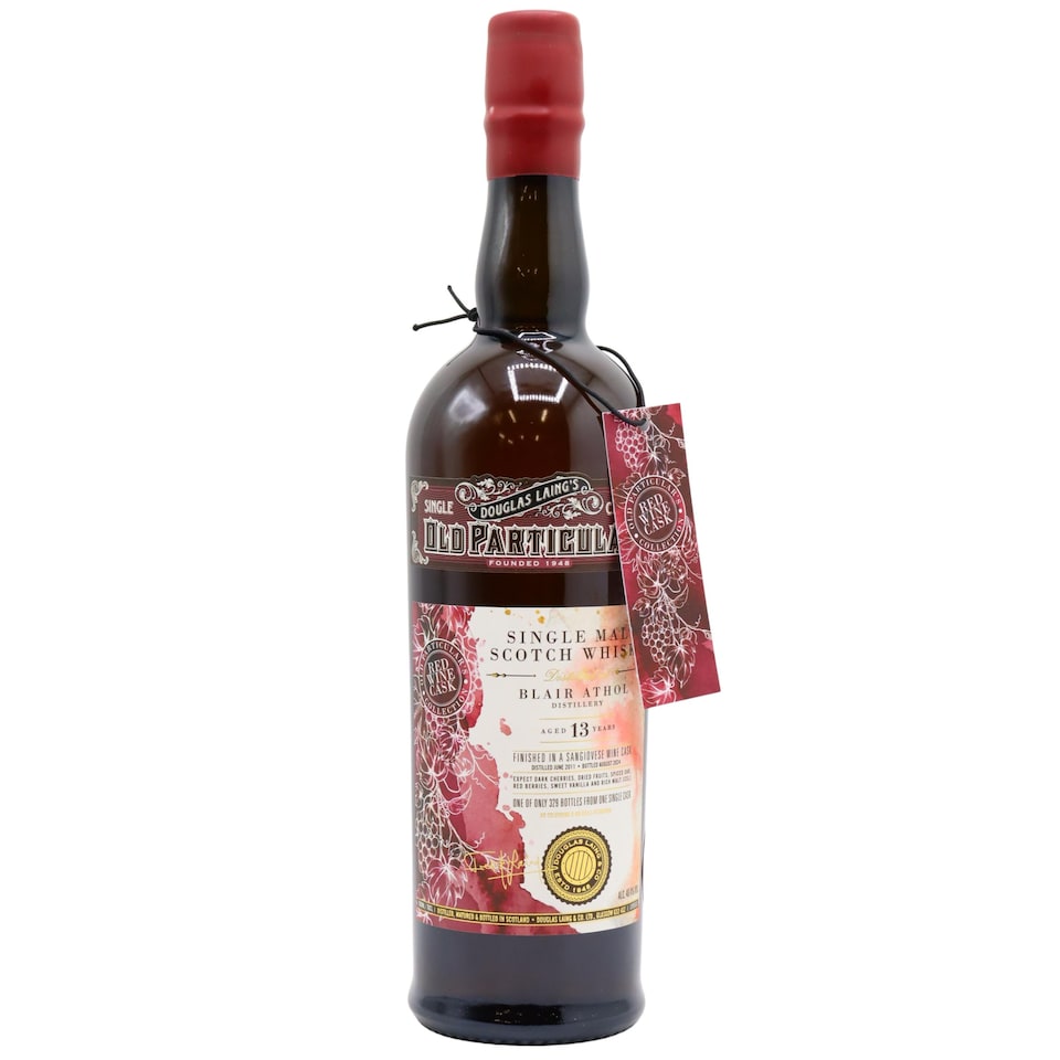 image 1 of Blair Athol - Red Wine Cask Collection - Sangiovese Cask 13 year old Whisky | Multi | New | Dark cherries, dried fruits, and spiced oak on the nose; Malty sweetness from the highland whisky; Long, smooth finish brimming with red berries and sweet vanilla | 1