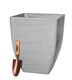 image 1 of Primrose Stone Effect Resin Indoor Outdoor Planter Plant Pot in White 52cm