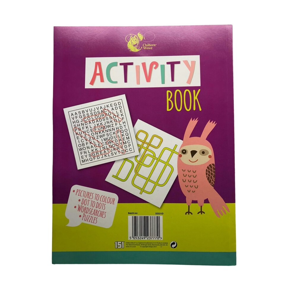 image 1 of 140 Pages Activity Book by Chiltern Stationery