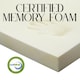 image 2 of 2 inch - 5cm Memory Foam Mattress Topper for Single Bed Without Cover