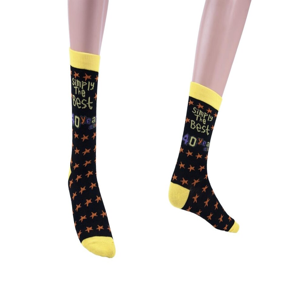 image 1 of Simply The Best 40 Year Old Socks Multi