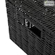 image 8 of Resin Woven Storage Basket Box with Lid & Lock – Black Wicker Effect Storage Box with Handles – Decorative Home Organiser for Bedroom, Bathroom & Utility Room
