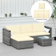 image 2 of Outsunny Cushion Cover Replacement Garden Rattan Patio Furniture Seat Cover 