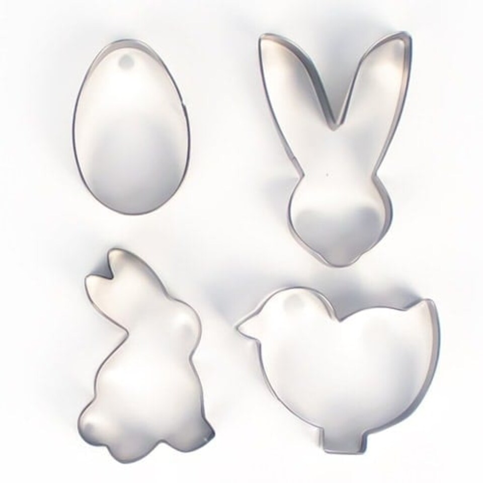 Assorted Easter Cookie Cutters - Pack of 4