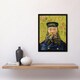 image 4 of The Postman Joseph Roulin Van Gogh Vintage Framed Wall Art Print 12X16"