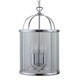 image 2 of Polished Chrome 3 Light Lantern Style Pendant Chrome | Clear