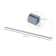image 7 of HOMCOM Sliding Barn Door Closet Hardware Track Kit for Slingle Door 6.5FT/2000mm Brown