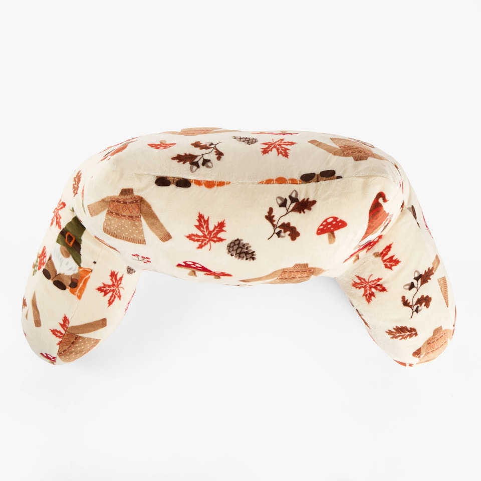 image 1 of OHS Autumnal Pumpkin Gonk Novelty Support Bed Reading Pillow Cuddle Cushion Cream | Natural | 65 x 40cm