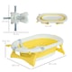 image 7 of HOMCOM Foldable Baby Bath Tub Ergonomic with Temperature-Induced Water Plug