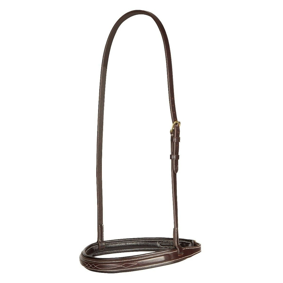 Shires Salisbury Fairford Noseband Brown | Colour: Australian Nut
Size: Full