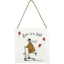 SAM TOFT (BORN TO BE WILD) WOODEN BLOCK - WOOD PANEL - EMBW00090
