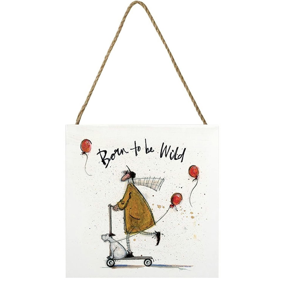 image 1 of SAM TOFT (BORN TO BE WILD) WOODEN BLOCK - WOOD PANEL - EMBW00090