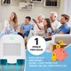 image 2 of Air Pro Mini Dehumidifier Portable Electric Mould & Damp Remover 300ml/Day  Moisture Absorber 600ml Water Tank Condensation Remover | White | White / Blue | 1