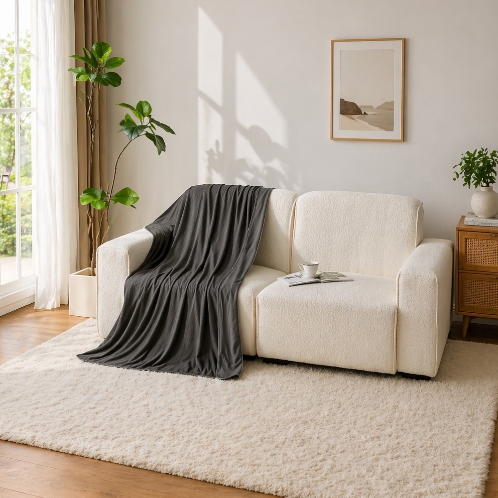 Dyzi Home Extra Soft & Lightweight Cooling Blanket, Arc-Chill & Hypoallergenic - 200 x 220cm