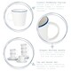 image 2 of Nicola Spring 12 Piece White Farmhouse Teacups & Saucers Set - 300ml