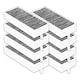 image 1 of SPARES2GO Activated Carbon Filter for Neff T48PC7BX2 T48TD7BN2 T58PL6EX2 T58TL6EN2 Cooker Hood (Pack of 8 Filters)