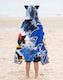 image 4 of Sonic The Hedgehog Shadow Boys Black Blue Poncho Towel | Hooded Beachwear with 3D Hood Detail & Graphic Character Design | Kids Poolside Towel Robe | Sonic Merch