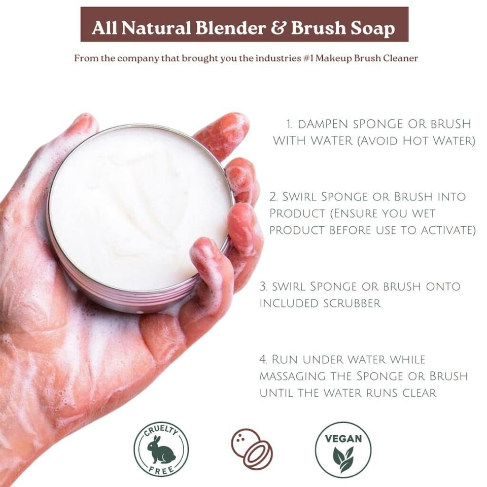 image 1 of Cinema Secrets All Natural Brush Soap
