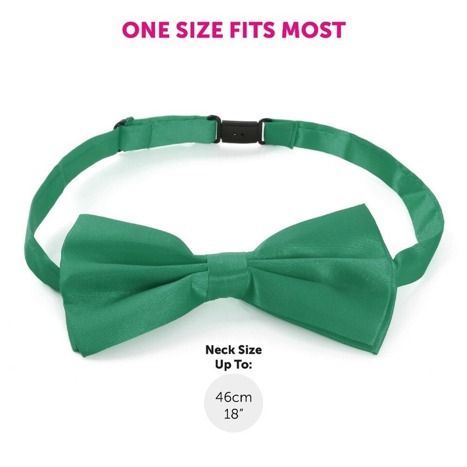 image 1 of Pack Of 4 Irish Top Hat, Satin Bow Tie & Braces Green | One Size