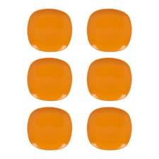 6x Plastic Side Plates | Orange | 1