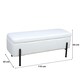 image 9 of Storage Ottoman Seat Velvet Metal Legs Compact Space Saving Home Furniture